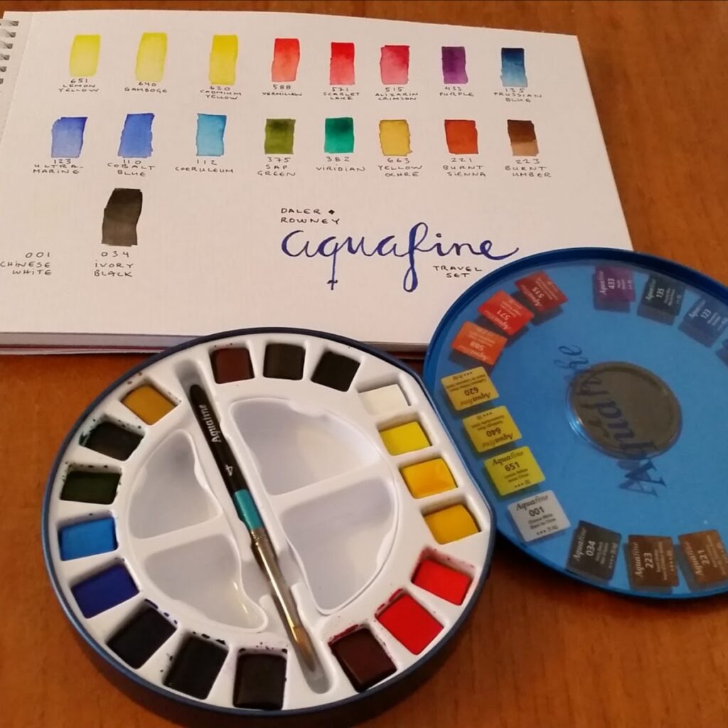 DALER ROWNEY SET DE VIAJE DE ACUARELA AQUAFINE Hondurasplanner